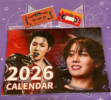 BTS 제이홉 2026년 최신 버전 벽걸이 달력 (덤 포함)