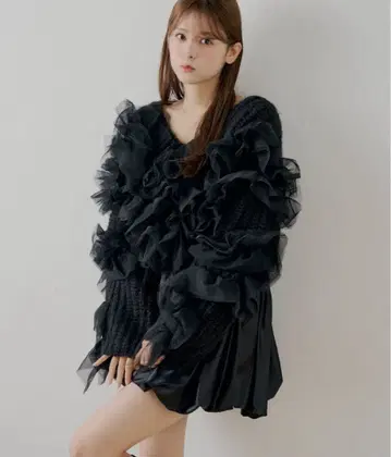 chico 랜덤 튤 도킹 니트 미사용 새상품