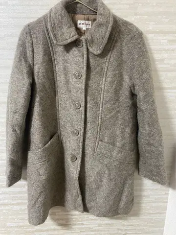 LEMIRORE 모헤어 혼방 코트 L 그레이