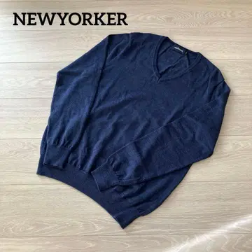 NEWYORKER 니트 V넥 네이비
