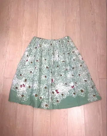 미나 페르호넨 사이즈 1 플라워 프린트 플레어 스커트