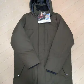 FLAME TECH 몬스터 후드티 다운 자켓 올리브