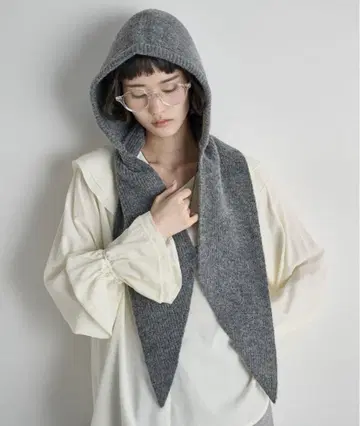 [미사용] THE YOn 스톨 리브 니트 후디 그레이