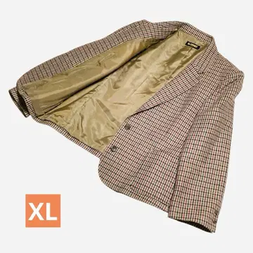 ELHONEY 하운드투스 블레이저 브라운 x 빨검 체크 여성용 15호