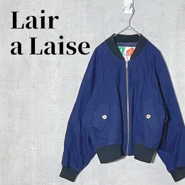 Lair a Laise 울 혼방 MA-1풍 블루종 사이즈 9(M) 네이비