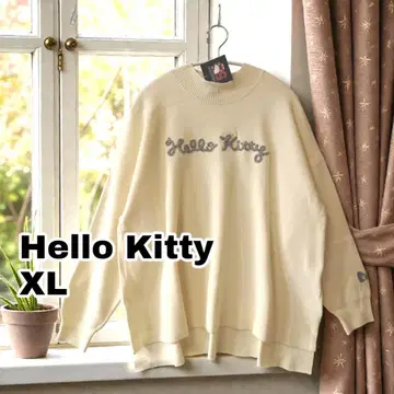 새상품 XL 헬로키티 따뜻한 긴팔 니트 스웨터 가을/겨울 성인 귀여운