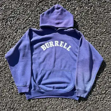 60s 페이드 래글런 슬리브 후드티 퍼플네이비