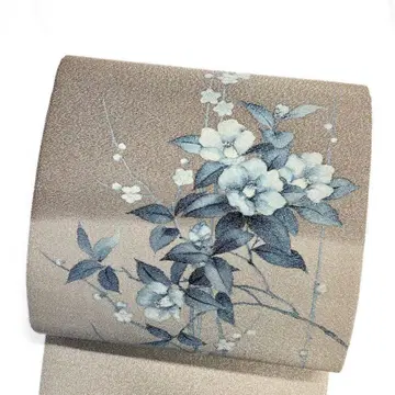 후쿠로 오비 작가 물건 츠즈레오리 꽃 무늬 은사 기모노 115 p ms