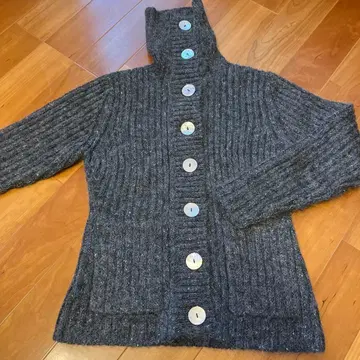 미사용 새상품 HIROKO BIS 그레이 긴팔 가디건