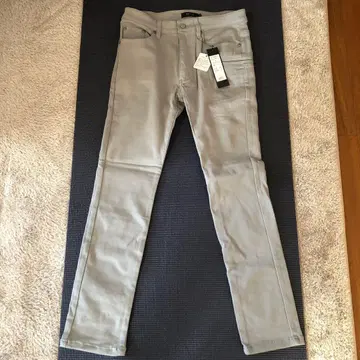 남성용 그레이 슬림 팬츠 사이즈 M 인심 75cm