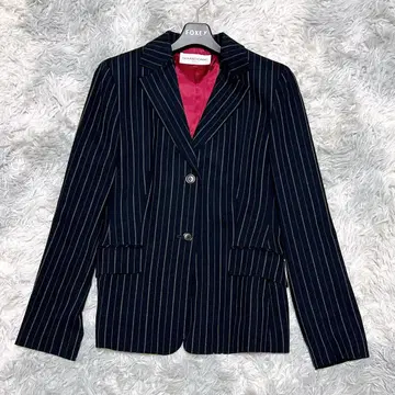 제라르 다렐 9 테일러드 자켓 스트라이프 다크 네이비 출퇴근 레이온 혼방
