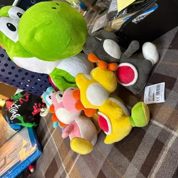 컬러풀 요시 봉제 인형 세트