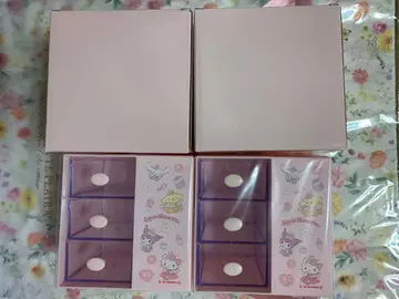 산리오 서랍 체스트 2개 세트 산리오 스마일 포인트