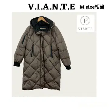 V.I.A.N.T.E 다운 코트 다운 70% 페더 30% 롱 다운