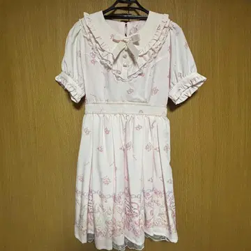 LIZLISA 러브레터 토끼 패턴 원피스 핑크