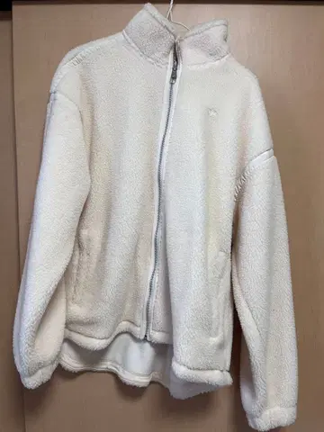 아디다스 플리스 자켓 화이트