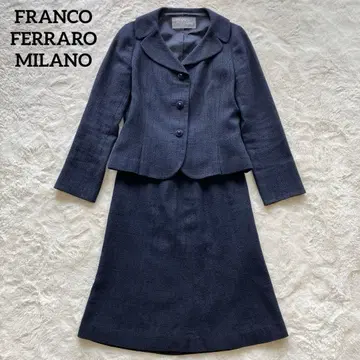 새상품급 프랑코 페라로 트위드 포멀 세레모니 수트 네이비 2