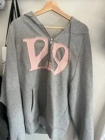 ILLIGO 로고 패치 집업 후드티