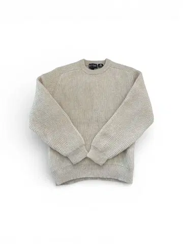 NEXT STAGE CASUAL 울 니트 L 천연색 무지 크루넥