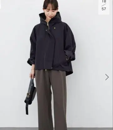 [ 새상품급 ] LIBERADD/리베라드 HOODIE 블루종 블랙