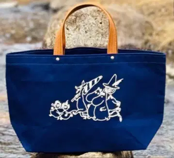 무민 샵 한정판 이치자와 신자부로 캔버스 가방 네이비