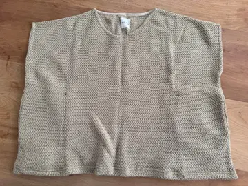 sou-sou 베이지 슬리브리스 니트