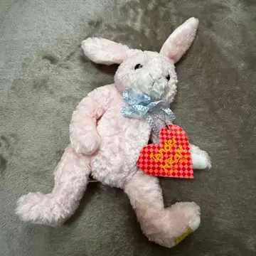 Tender Heart 핑크 토끼 봉제 인형