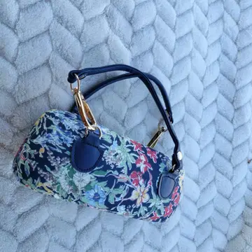 꽃무늬 안경 케이스 네이비