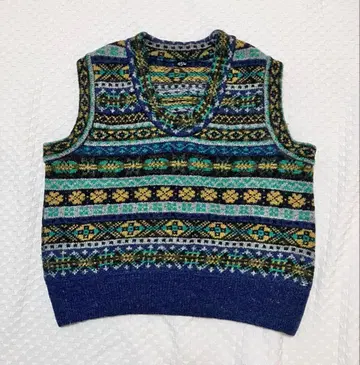 45rpm 45R 페어아일 니트 베스트 사이즈 2 ( M )