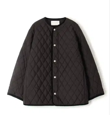 MACPHEE 퀼팅 크루넥 자켓 블랙 34