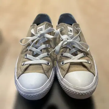 CONVERSE 베이지 캔버스 로우컷 스니커즈