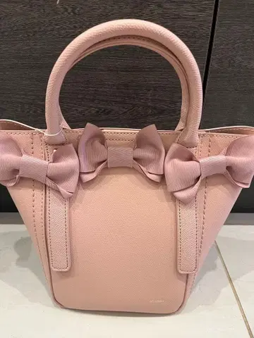 엠즈 그레이시 리본 포함 핑크 토트백 택 포함 새상품