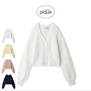 젤라또피케 화이트 가디건 원사이즈