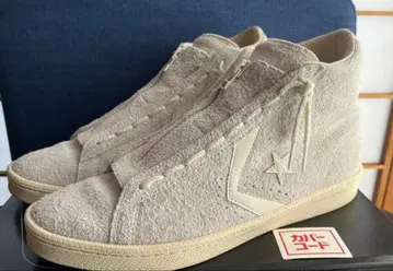 컨버스 베이지 스웨이드 하이컷 스니커즈