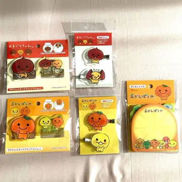 미캉보야 아마구리쨩 아크릴 스탠드 클립 앞머리 클립 메모 5점