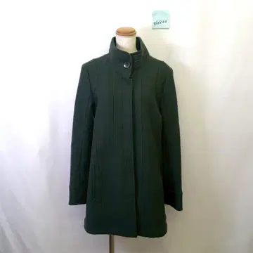 zG800 [ XL ] IVISUTO 울 코트 포켓 무지 하이넥