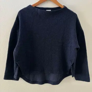 어반 리서치 도어스 니트 풀오버 네이비 코튼 울