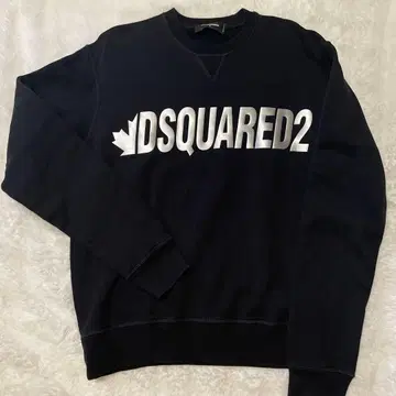 DSQUARED2 블랙 크루넥 맨투맨 S