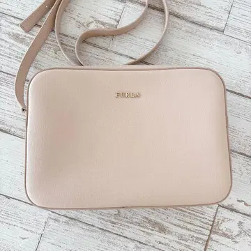 인기 FURLA 훌라 가죽 숄더 카메라백 릴리 핑크