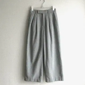 green label relaxing 워셔블 플란넬 와이드 팬츠