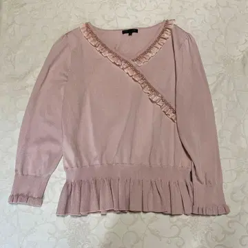 TO BE CHIC 핑크 니트 셔츠