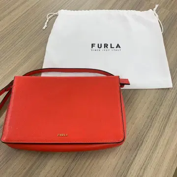 FURLA 오렌지 숄더백 수납 가방 포함