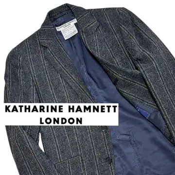 새상품급 캐서린 햄넷 MOON 라이트 트위드 스트라이프 자켓 S