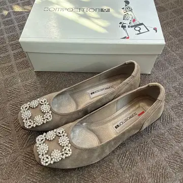 큐빅 버클 컴포트 슈즈 23cm