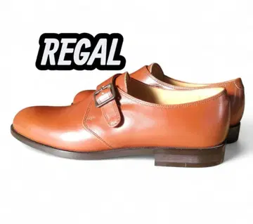 새상품, 미사용품 REGAL 싱글 몽크 스트랩 슈즈 브라운 25cm