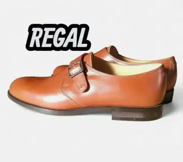 새상품, 미사용품 REGAL 싱글 몽크 스트랩 슈즈 브라운 25cm