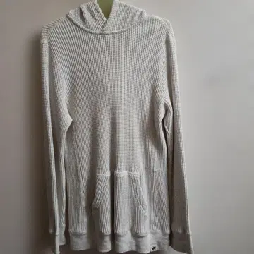 헌팅월드 화이트 와플 원단 후드티 후드 부착