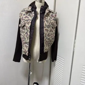 귀중 베스트 프랑스제 카모플라쥬 오간자 실크 베스트