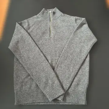 BEAMS Lights 그레이 하이넥 스웨터
