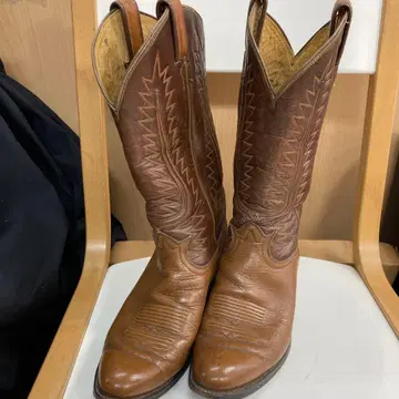 70s 토니 라마 6210 웨스턴 부츠 블랙 택